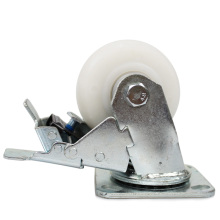 4 inch heavy duty  plate durable PP casters with brake